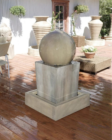 Obtuse With Ball Garden Water Fountain- Gist Fountains